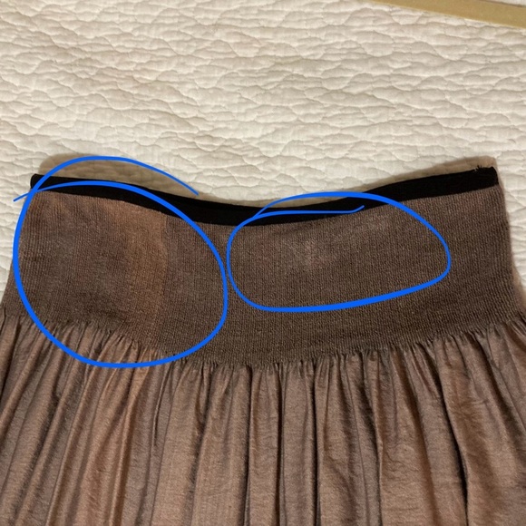 Anthropologie Maple Color Block Skirt | Size M | Flaws on Waistband | Holiday - Picture 10 of 15